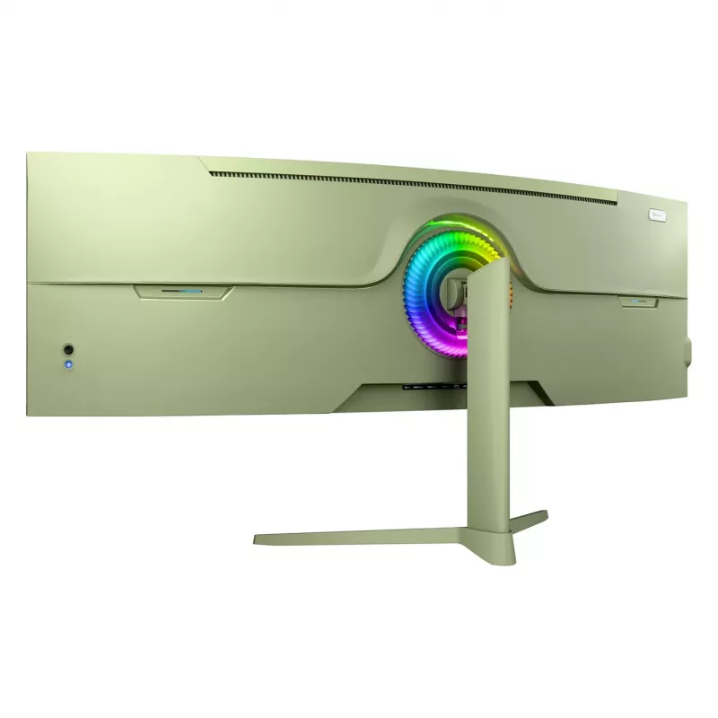 Monitor de computador curvo Arozzi Nova 49 polegadas (124,5 cm) Dual QHD 5120×1440 LED VA, 4 ms, Verde