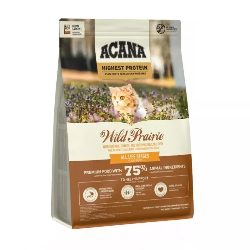 ACANA Wild Prairie Cat - ração seca para gatos - 1,8kg
