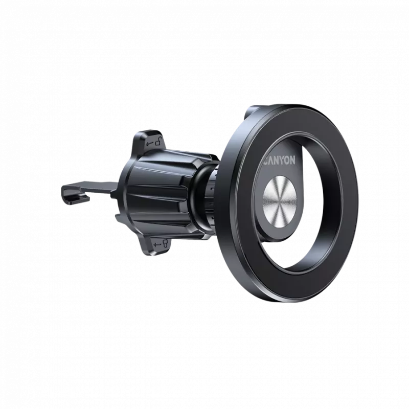 CANYON Suporte magnético para automóvel OnGrip 12 ventosa + ventilação preto