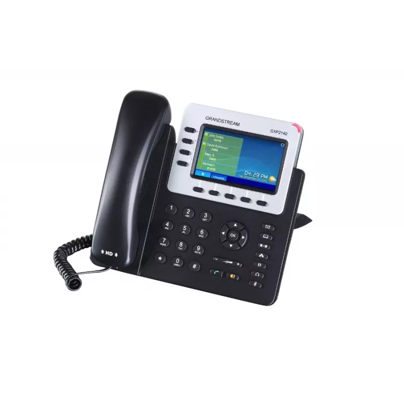 Telefone IP Grandstream Networks GXP-2140 preto 4 linhas TFT