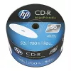 VERBATIM CD-R 52x 700MB virgens imprimíveis – pack de 50