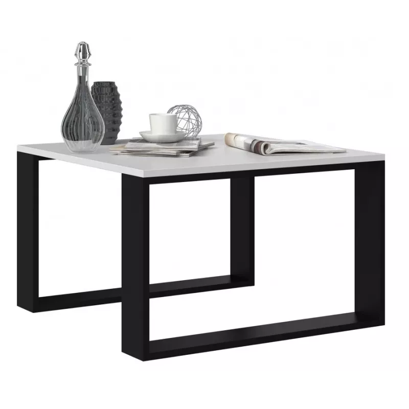 Mesa MODERN MINI 67x67x40 cm branco/preto