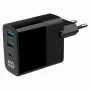 Carregador Gembird TA-UC-PDQC30LCD-BK-02 para dispositivos móveis universal preto AC carregamento rápido interior