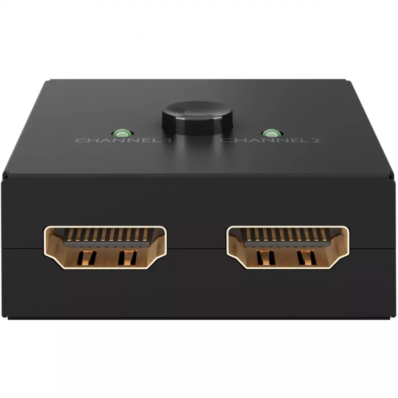 Goobay 58485 Comutador HDMI manual 2 para 1, 4K 30 Hz, Preto