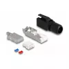 DeLOCK ficha RJ45 de montagem no local Cat.6A preto conector reto