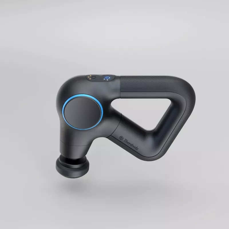 Massajador Therabody Theragun Prime Plus peito, mão, pernas preto, azul
