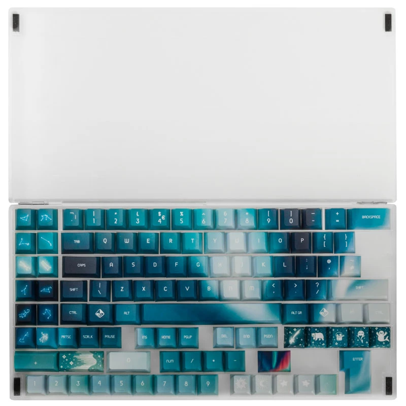 Conjunto de teclas Traitors AURORA GAKC-270 — layout UK — teclas compatíveis com teclados mecânicos