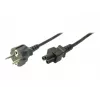 Cabo de alimentação LogiLink CP093 1,8 m conector fêmea C5 CEE7/7