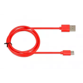 Cabo USB IBOX IKUMTCR 1 m, USB A para USB-C, USB 2.0, vermelho