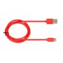 Cabo USB IBOX IKUMTCR 1 m, USB A para USB-C, USB 2.0, vermelho