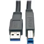 Cabo repetidor ativo USB 3.0 SuperSpeed de 25ft, macho A - macho B, 25 - Cabo USB - USB Type-B macho