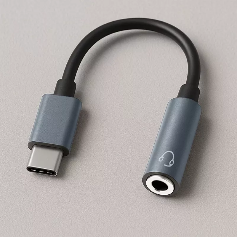 Adaptador USB-C para jack 3,5mm 10cm