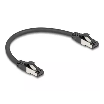 Cabo de rede DeLOCK 80566 RJ-45 Cat8.1 0,25 m preto