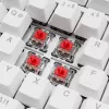 Teclado Sharkoon SGK25 75% QWERTZ USB com fios RGB LED branco
