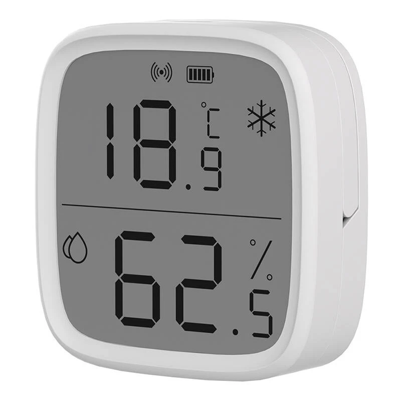 Sensor de temperatura e humidade interior Sonoff ZigBee SNZB-02D sem fios pilha CR2450