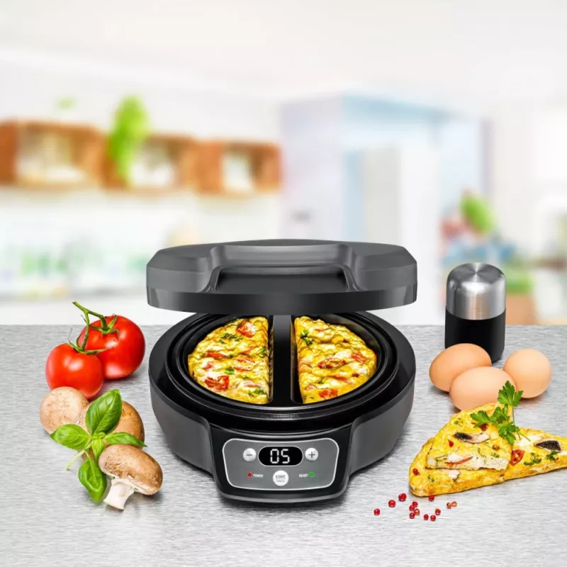 Omelett Chef OM 950, máquina de snacks antracite, 950 Watt