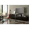 Móvel de TV Cama SIGMA 3 180 preto/preto brilhante + branco