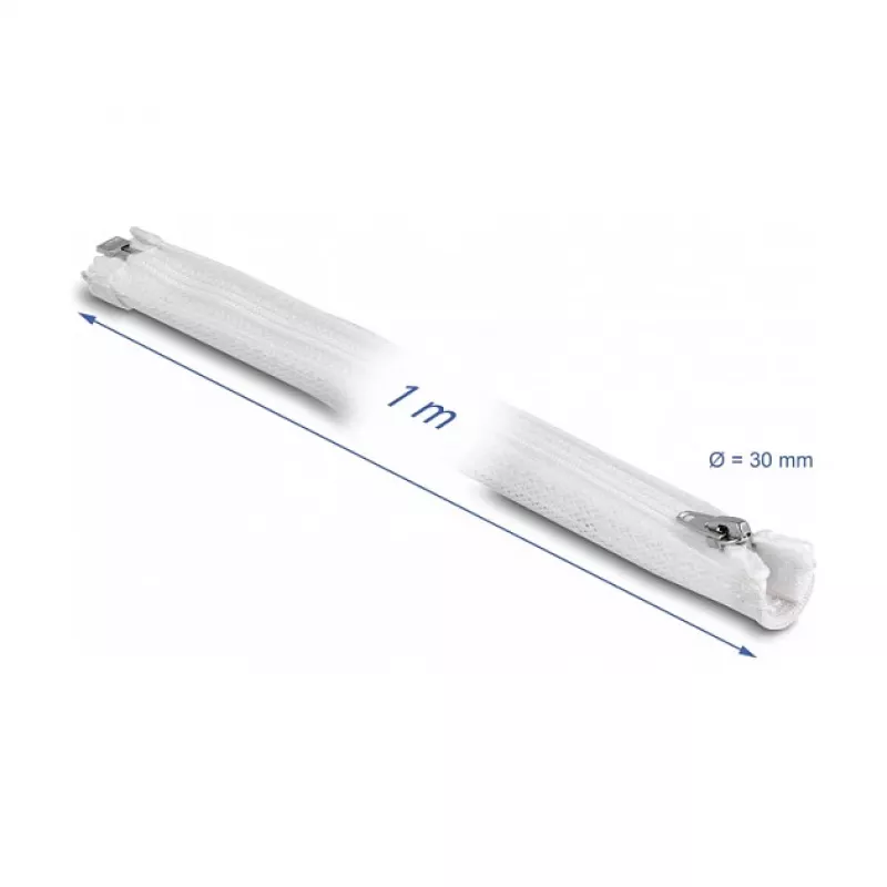 Manga trançada DeLOCK 20822 1 m x 30 mm branco