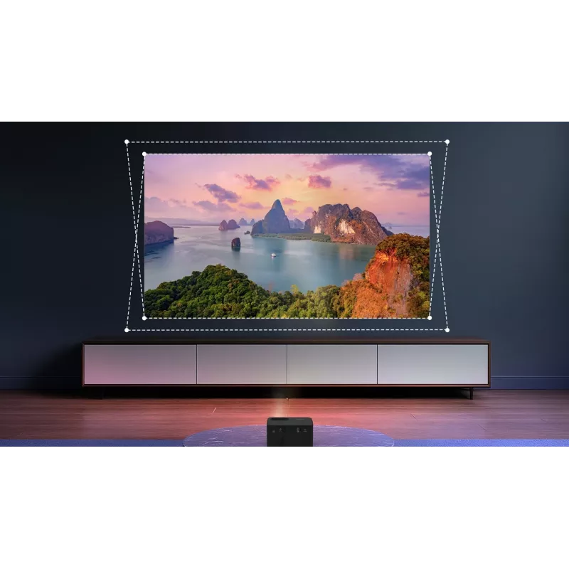 Projetor padrão Optoma Photon Life PK32 com 1100 lúmenes ANSI, DLP, UHD 4K (3840x2160), 3D, preto