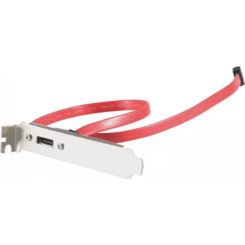 Chapa de slot S-ATA para e-SATA ShiverPeaks 75625 1 porta com cabo