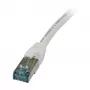 Cabo de patch RJ45 - CAT6A 500 MHz - 2 m - branco - S-STP(S/FTP) - TPE/LSZH(Superflex) - AWG26 - Synergy