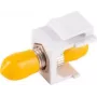 Conector keystone de fibra ótica ShiverPeaks 08-10220 ST-ST simplex monomodo amarelo