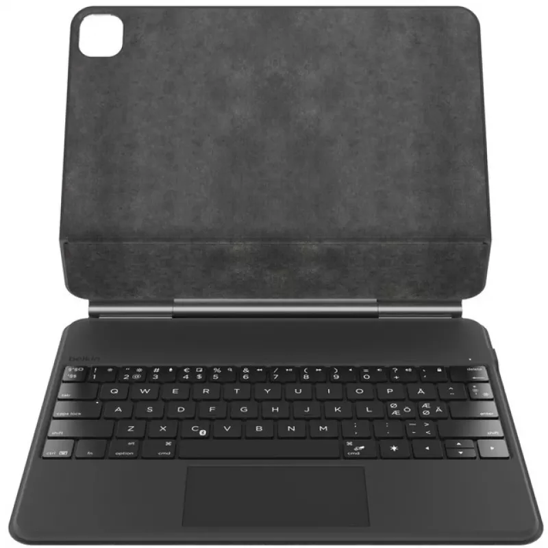 Belkin Connect Pro - teclado e capa folio (capa de proteção) - com suporte magnético - com touchpad - retroiluminado - sem fios - Bluetooth - QWERTZ