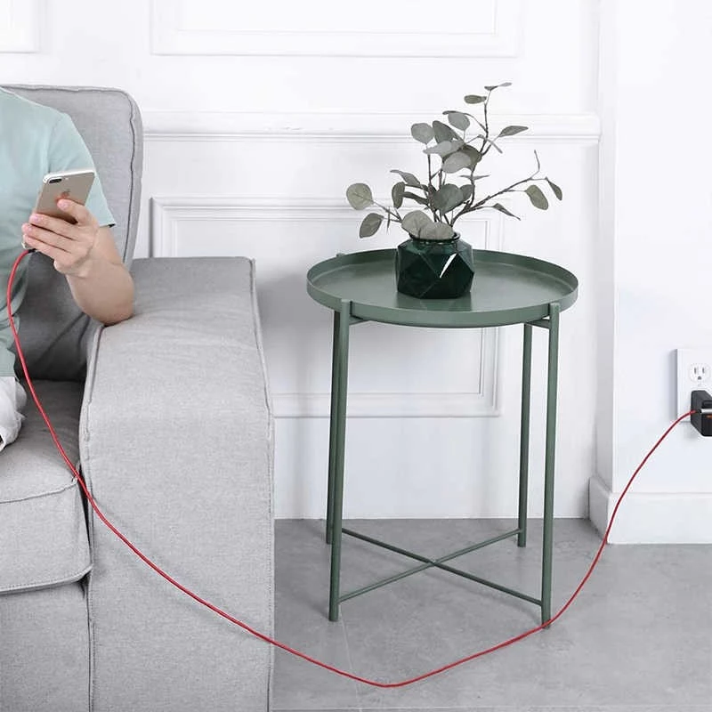 Cabo USB para Lightning Aukey CB-AL01 vermelho – revestimento de nylon, ficha Lightning para dispositivos Apple