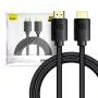 Cabo HDMI Baseus High Definition Series 2.1, 8K 60Hz, 3D, HDR, 48Gbps, 2 m (preto)