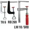 Bessey LM10/5R8 - aço - madeira - zinco