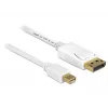Cabo DisplayPort DeLOCK 83484 Mini DisplayPort 5 m branco
