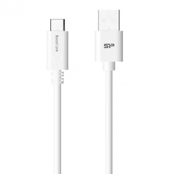 Cabo USB Silicon Power Boost Link PVC LK10AC 1m USB A USB C branco
