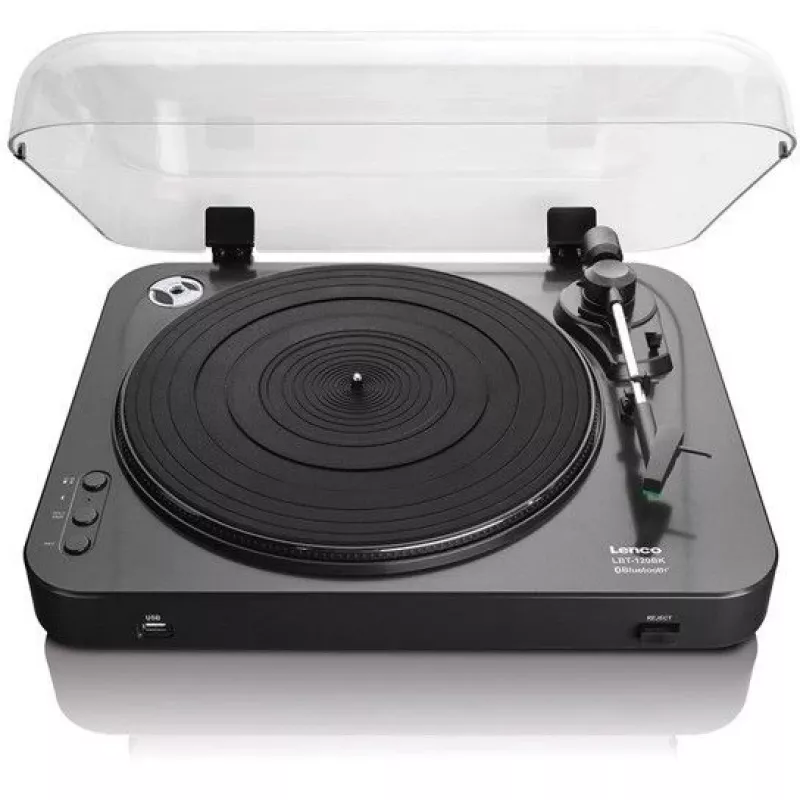 Gira-discos com transmissão por correia Lenco LBT-120BK Preto Semiautomático