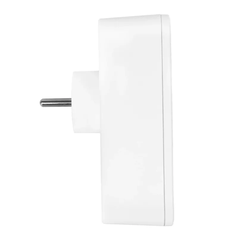 Power Splitter MACLEAN MCE248 F/W — 3 tomadas AC (1×16A, 2×6A) + 4×USB (2×A, 2×C PD 20W), ficha EU, branco