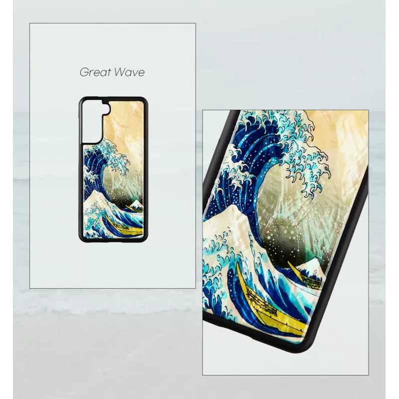 Capa iKins para Samsung Galaxy S21 Great Wave off