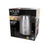 Chaleira elétrica Adler AD 1273 1 L 1200 W preto avelã aço inoxidável