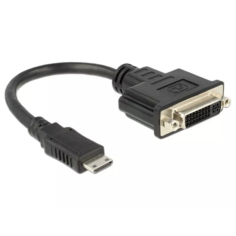 Adaptador de cabo de vídeo DeLOCK 65564 0,2 m HDMI tipo C para DVI‑D preto