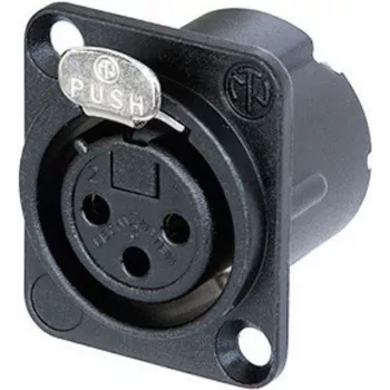 Neutrik NC3FD-LX-B acessório de conectividade preto