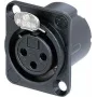 Neutrik NC3FD-LX-B acessório de conectividade preto