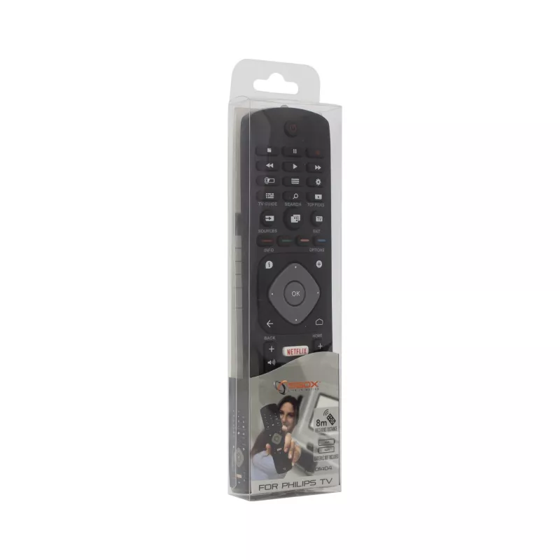Comando universal SBOX RC-01404 para televisores Philips — comando de substituição compatível