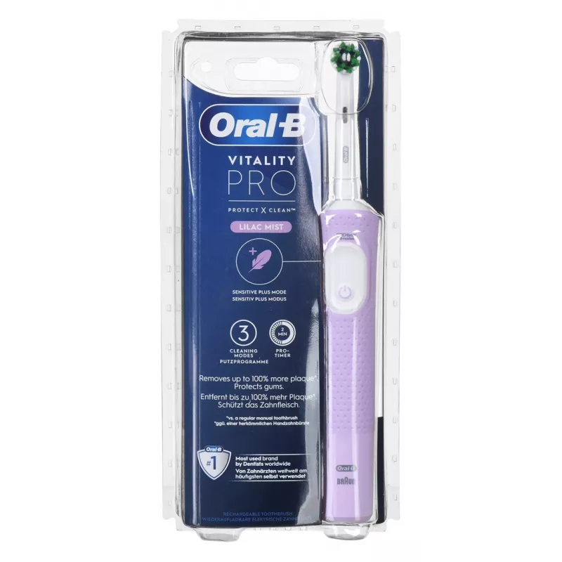 Oral-B Vitality Pro D103 Lilac escova de dentes elétrica 3 modos temporizador lilás
