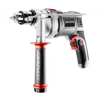 Berbequim de punho de pistola Graphite 58G728, 3000 rpm, bucha de coroa dentada, 1,3 cm