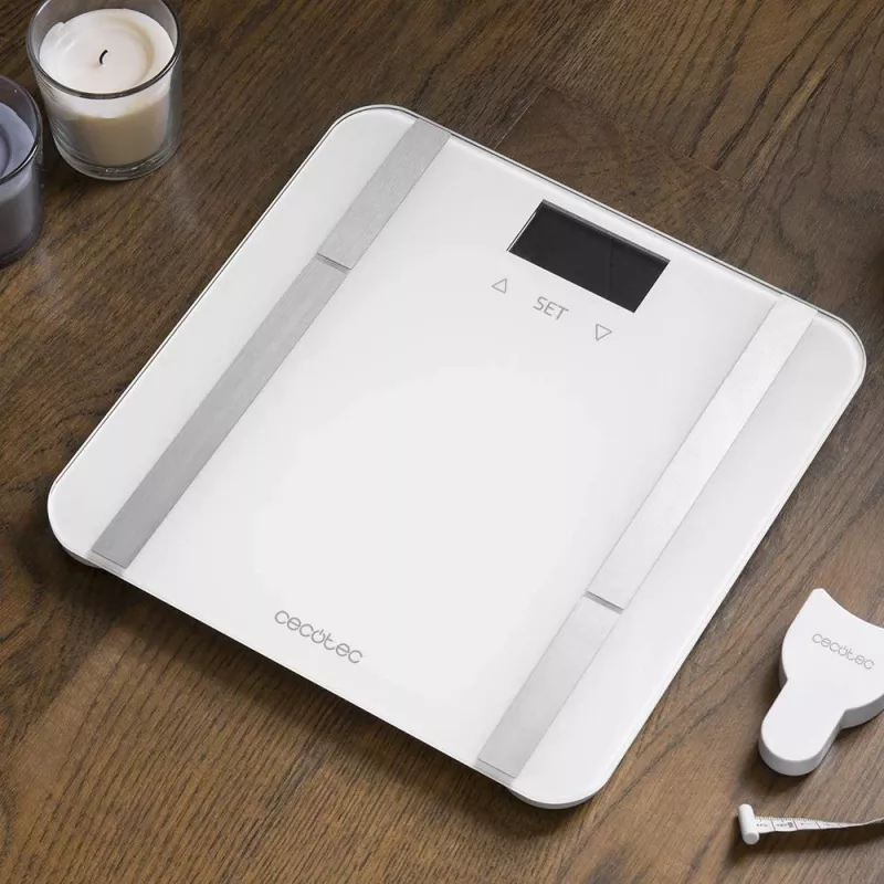 Cecotec | Balança de casa de banho inteligente | Surface Precision 9400 Full Healthy | Peso máximo (capacidade) 180 kg | Precisão 100 g | branca