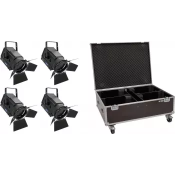Conjunto EUROLITE 4x LED THA-150F + mala (20000681)