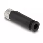 Conector DeLOCK M8 codificação A 4 pinos conector fêmea ligação por parafuso 60532