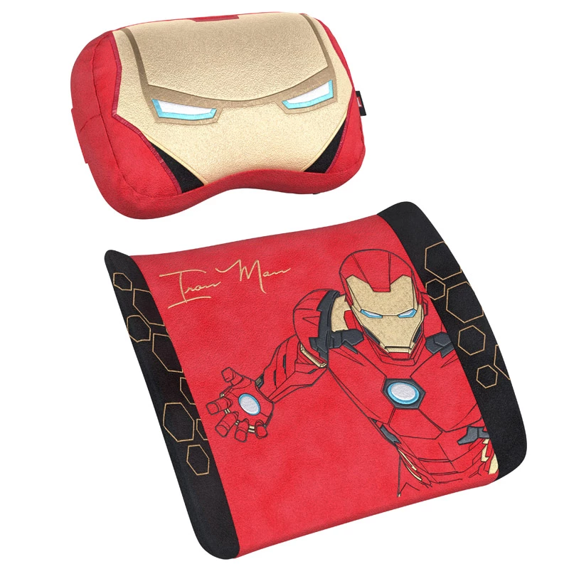 Conjunto de almofadas de espuma viscoelástica noblechairs - Edição Iron Man