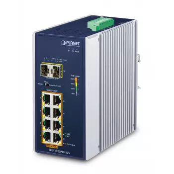 Switch não gerido PLANET IP30 Ind 8-P 10/100/1000T