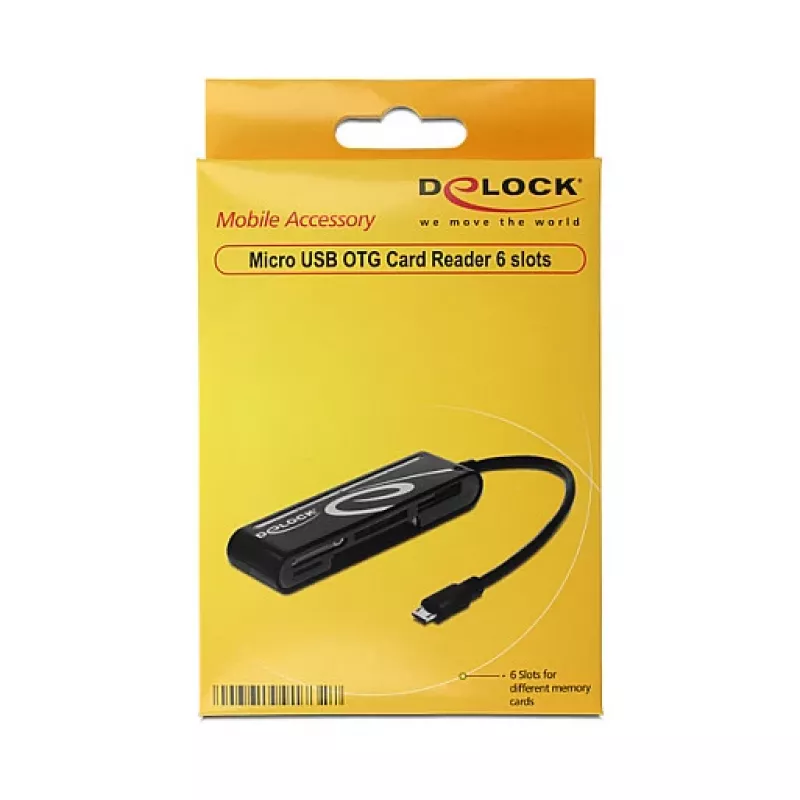 Leitor de cartões DeLOCK 91732 USB 2.0 preto