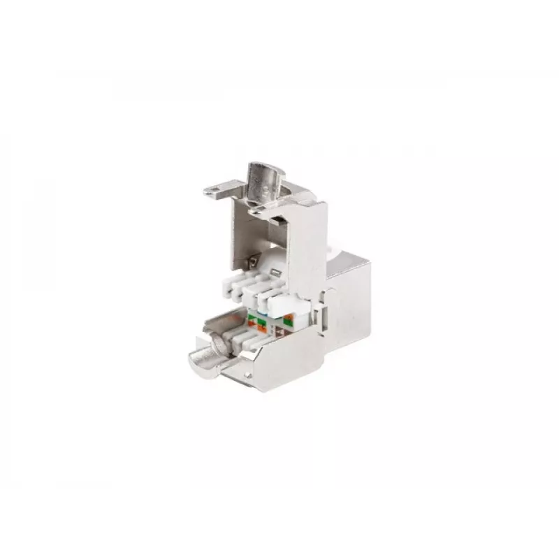 Módulo keystone Lanberg KSF7-2000 plano aço inoxidável