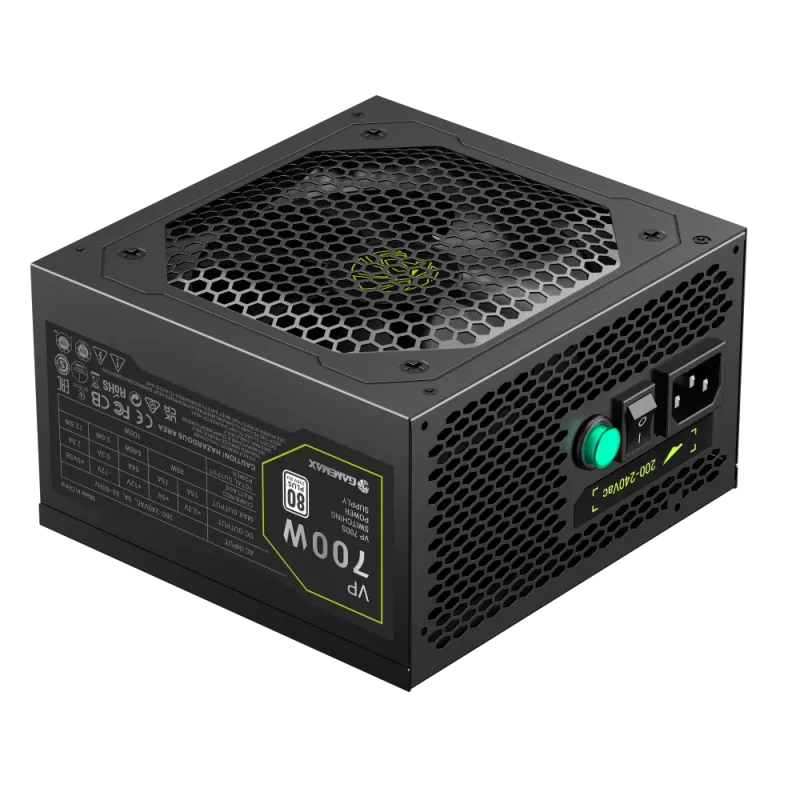 Fonte de alimentação Gamemax, 80 PLUS, Standard | VP 700S | 700 W